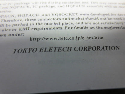 NQPACK048SD SCHROTT / TOKYO ELETECH YK06Y29F0, YK08116E0, YK06607J0 / 1000635965