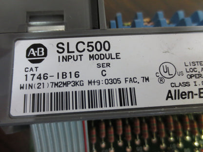 ALLEN-BRADLEY 1746-IB16 INPUT MODULE for SLC500 - Ser. C - INPUT 10-30VDC