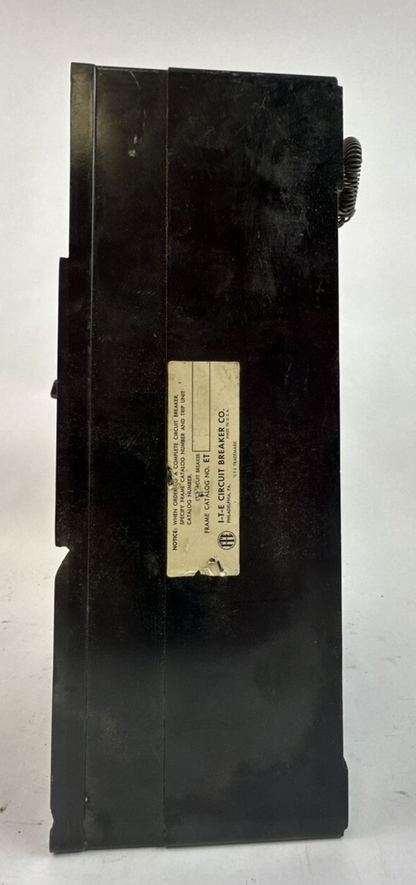ITE ET5745 400A CIRCUIT BREAKER FRAME 125/250VDC 600VAC 3POLE W/ 300A TRIP UNIT