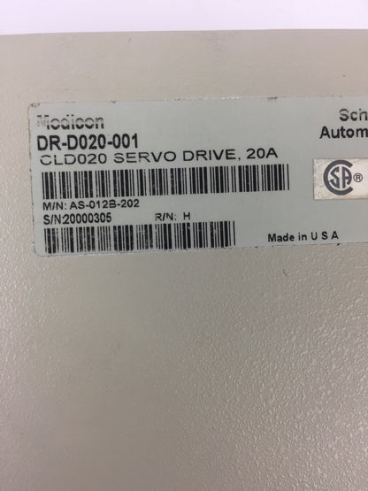 MODICON DR-D020-001 CYBERLINE 1000D SERVO DRIVE