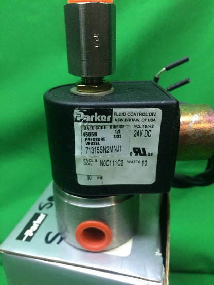 PARKER SKINNER 71315SN2MNJ1 SOLENOID VALVE 1/4" NPT 90 PSI