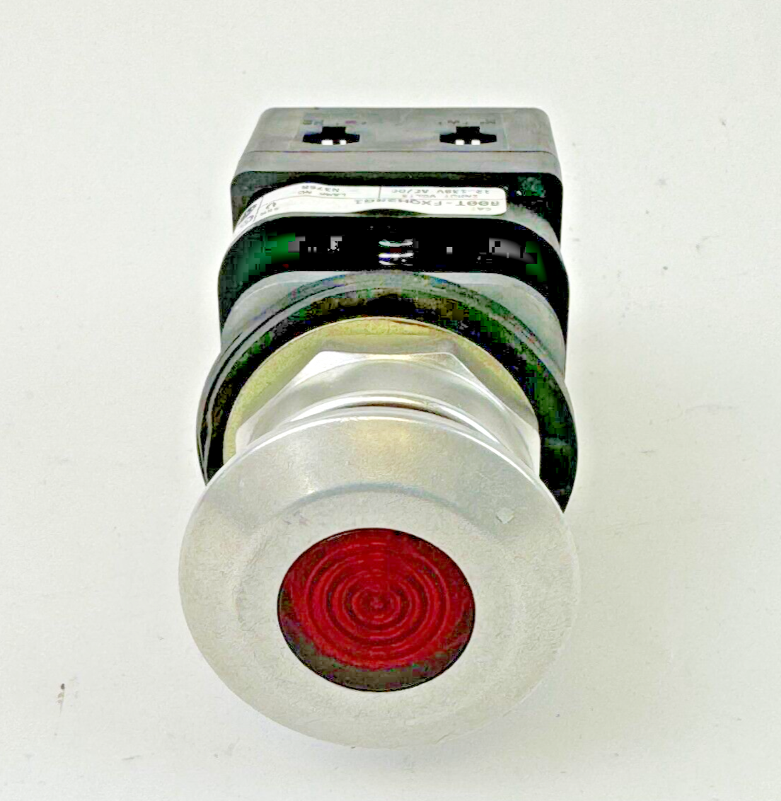 ALLEN-BRADLEY - 800T-FXQH2RG1 SER. U - RED MUSHROOM PUSH/PULL BUTTON W/ BLOCK