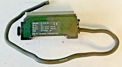 KEYENCE FS-V1  FIBER OPTIC AMPLIFIER 12-24VDC