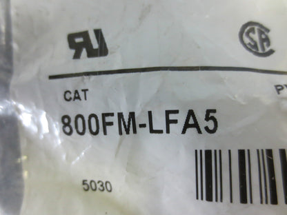 ALLEN-BRADLEY 800FM-LFA5 ILLUM. ALT. ACTION PUSH BUTTON YELLOW - NEW SURPLUS