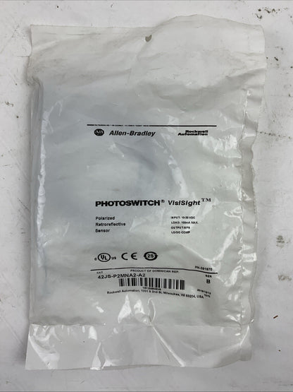 ALLEN BRADLEY 42JS-P2MNA2-A2 SER B PHOTOSWITCH VISISIGHT POLARIZED