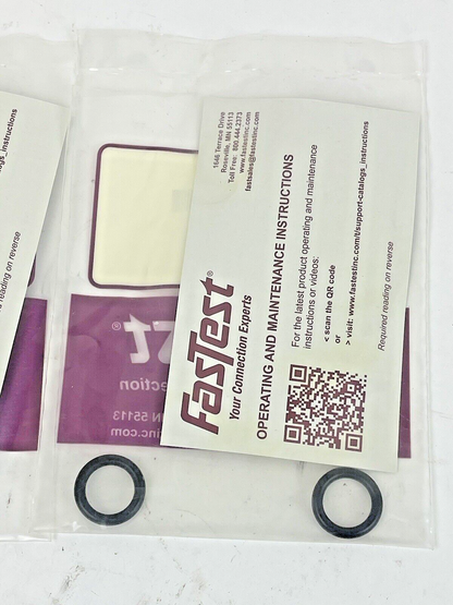 FasTest *LOT OF 7* BULK SEAL KIT- S1208B70 O-RING REPLACEMENT (5 INCL IN KIT +2)