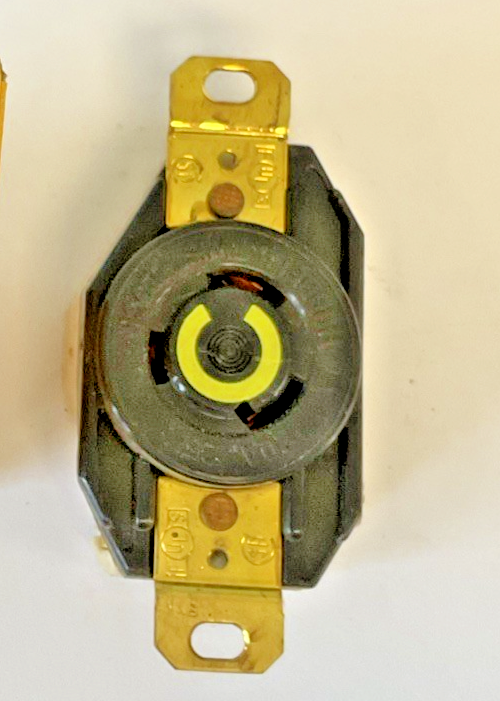HUBBELL HBL2310 TWIST LOCK RECEPTACLE 20A 125VAC/DC 2POLES 3WIRE ***LOTOF2***