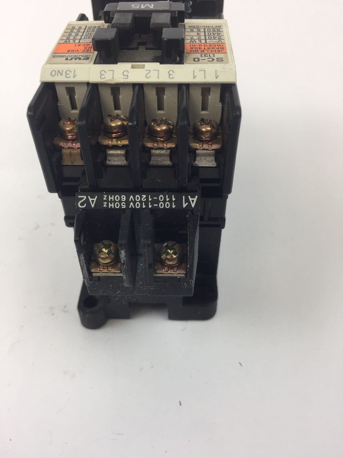 FUJI ELECTRIC 4NC0F0 TYPE SC-0 CONTACTOR 4NK0AN TYPE TK-0N OVERLOAD RELAY