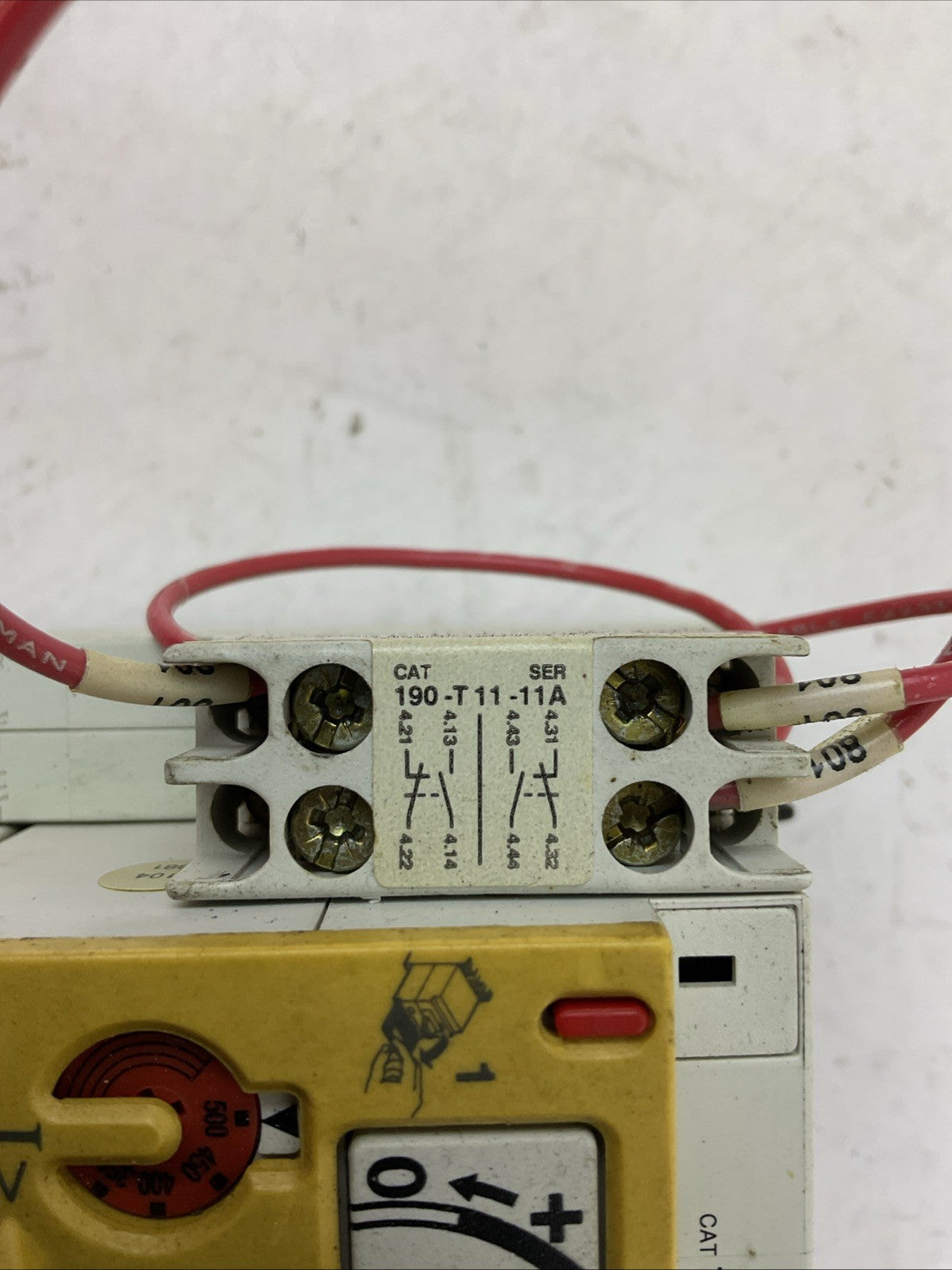 ALLEN BRADLEY STARTER 190-A40 COIL 120V 190-P400 190-T11-11 190-A11-11 190-CPS40
