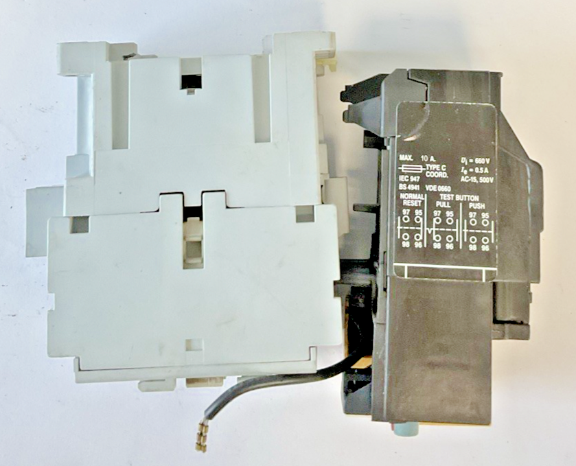 ALLEN BRADLEY 100-C09*10 CONTACTOR SER A 600VAC 9A W/ 193-BSB 22 RELAY 15-23A