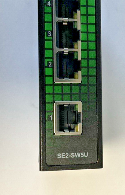 AUTOMATION DIRECT STRIDE SE2-SW5U ETHERNET SWITCH HW. REV V1.10 9-60VDC 0.38A