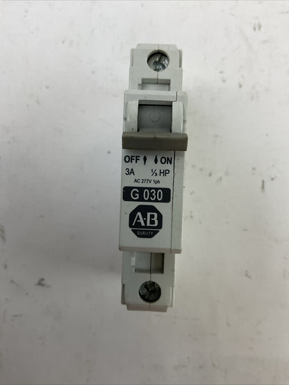 ALLEN BRADLEY 1492-CB1G030 3A 1/3HP 1P 277VAC 1PH SER C (LOT OF 11)