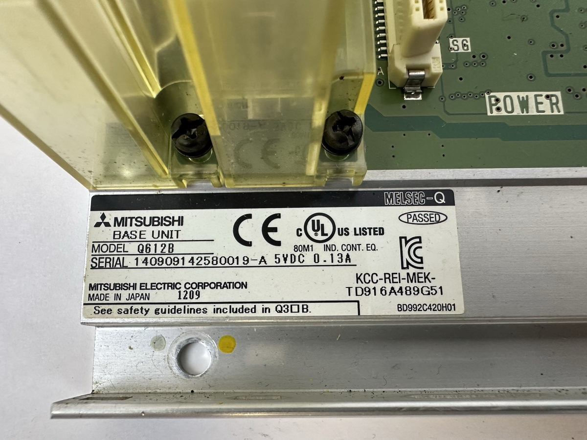 MITSUBISHI Q612B BASE CHASSIS 12 SLOT RACK Q SERIES PLC MELSEC Q612B