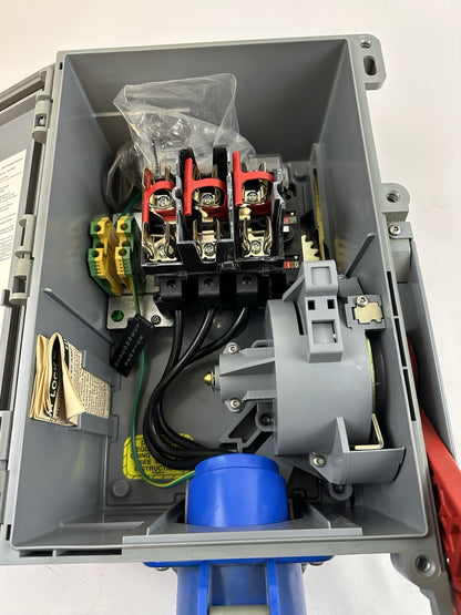 HUBBELL HBL460MIF9W PIN & SLEEVE MECHANICAL INTERLOCK 60A 240VA