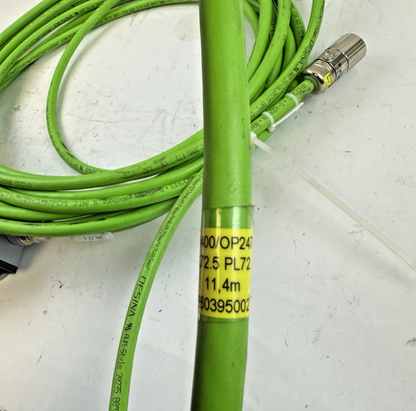 SAB BROCKSKES 279400/OP247-2 SERVO FEEDBACK CABLE 11.4M WIELAND 24-PIN CONNECTOR