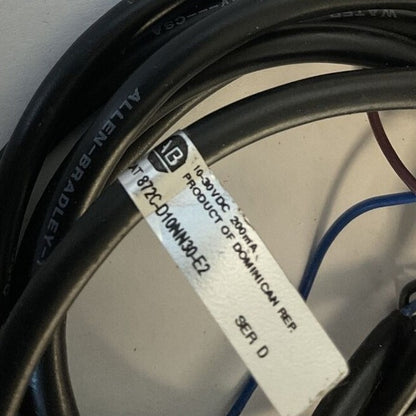 ALLEN BRADLEY 872C-D10NN30-E2 INDUCTIVE PROXIMITY SENSOR 10MM 200MA SER.D