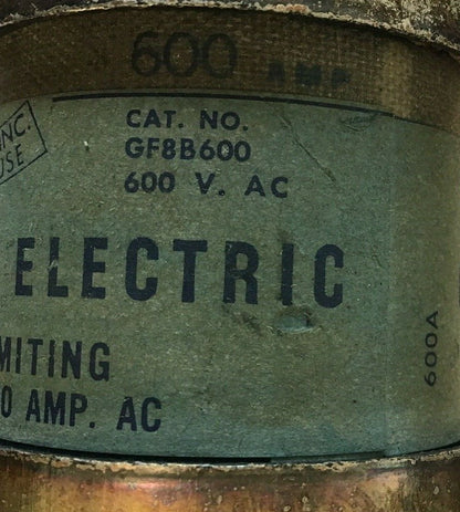 GENERAL ELECTRIC GF8B600 CLF CLASS J 600A 600VAC
