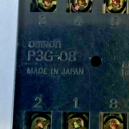 OMRON P3G-08RELAY SOCKET BASE 6A250VAC ***LOTOF7***