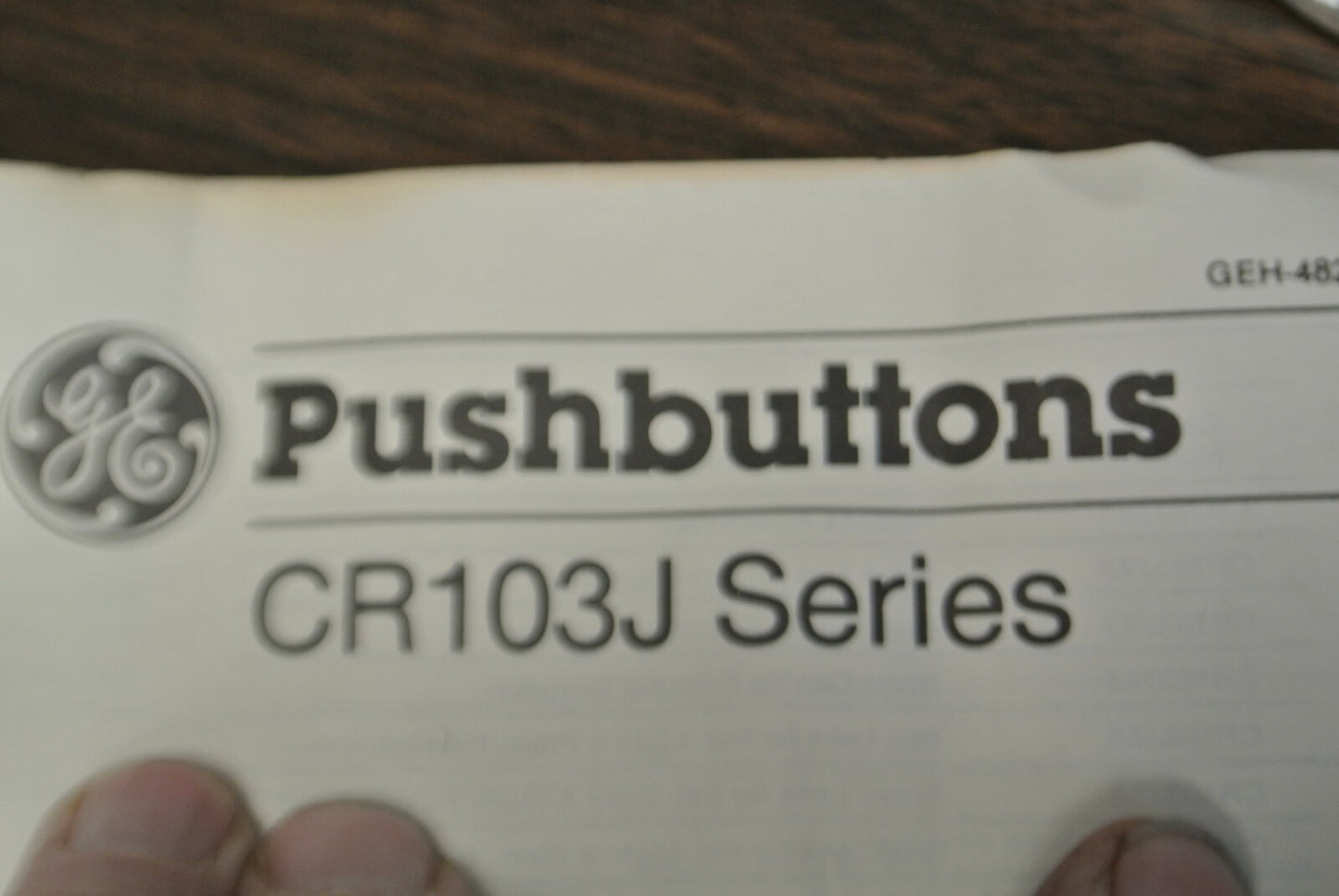 G.E. CR103JA2003 / PUSHBUTTON OPERATOR / RED / for HAZARDOUS LOC. / NEW SURPLUS