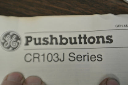 G.E. CR103JA2003 / PUSHBUTTON OPERATOR / RED / for HAZARDOUS LOC. / NEW SURPLUS