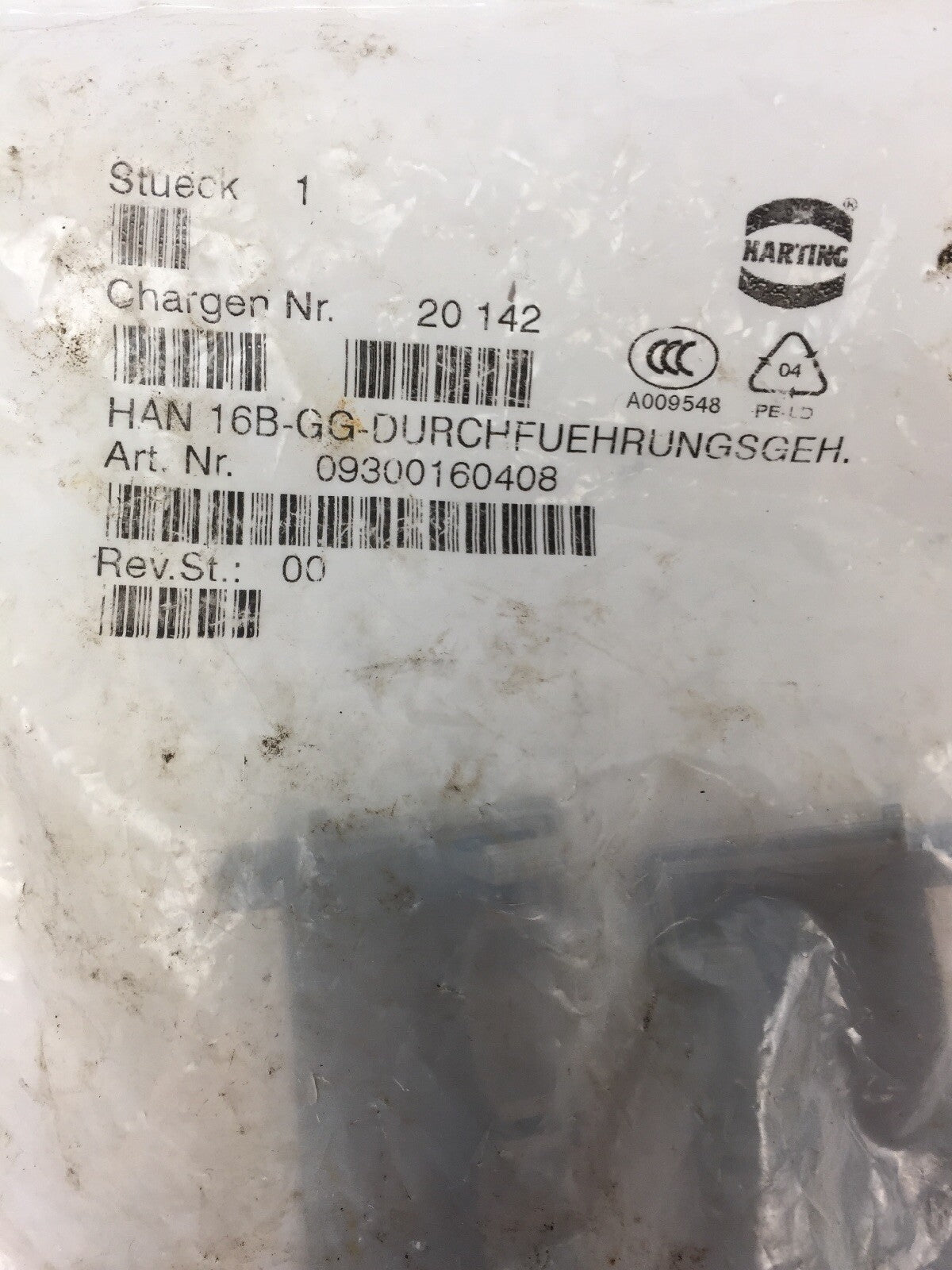 HARTING HAN 16B-GG-DURCHFUEHRUNGSGEH