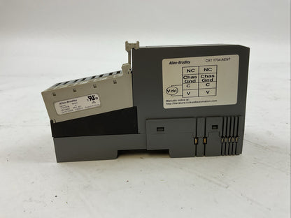 ALLEN BRADLEY 1734-AENT SER A FW 3.011 NETWORK ADAPTOR 1734-RTB SER A REV A01