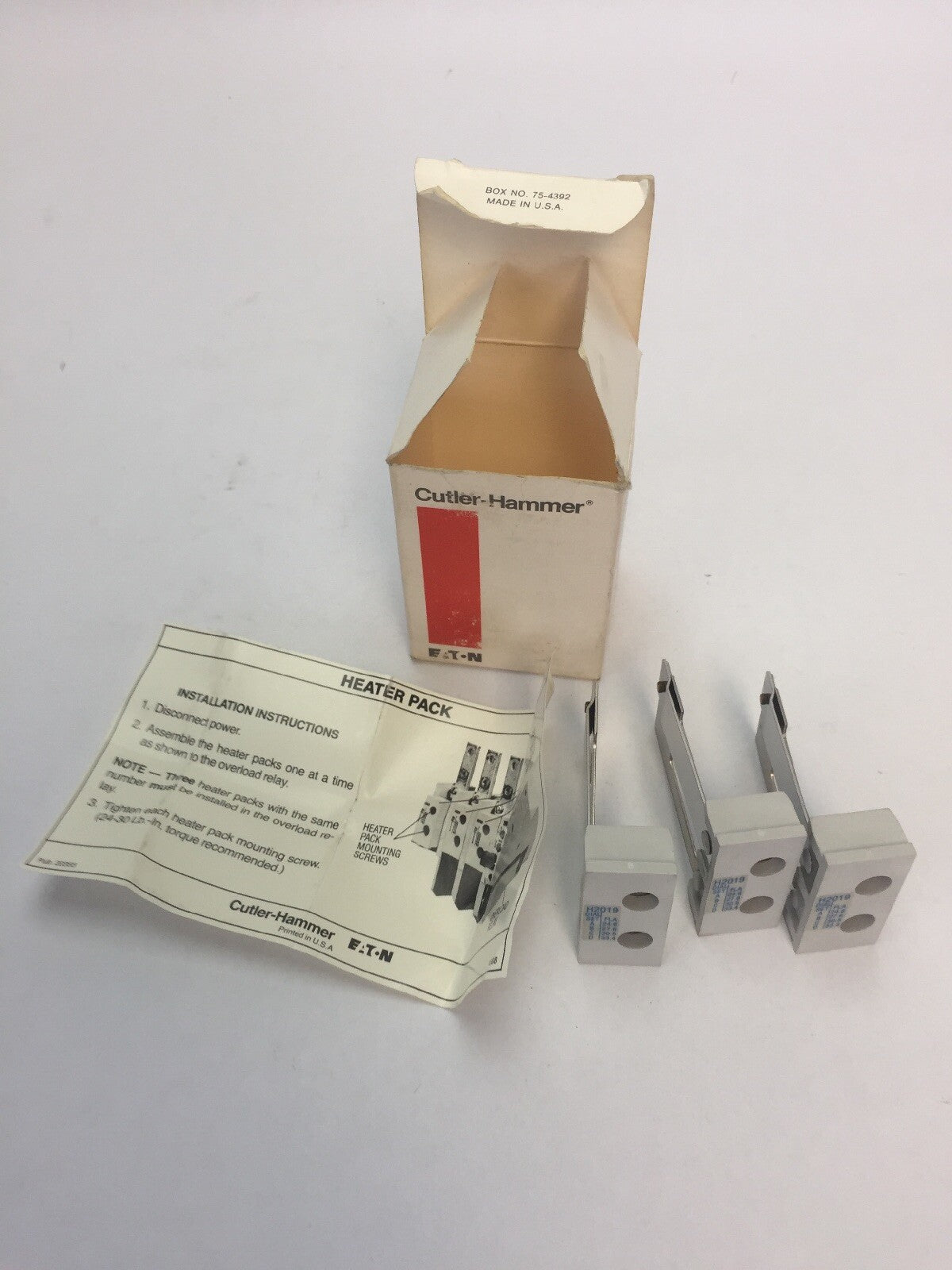 CUTLER HAMMER H2019-3 HEATER PACK (SET OF THREE) 24.6-33.4 AMP