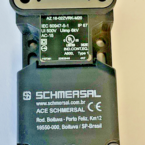 SCHMERSAL AZ 16-02ZVRK-M20 SAFETY INTERLOCK SWITCH 500V