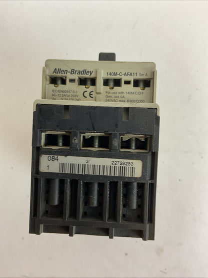 ALLEN BRADLEY 140M-C2T-B25 SER C MOTOR CIRCUIT BREAKER 1.6-2.5A 140M-C-AFA11