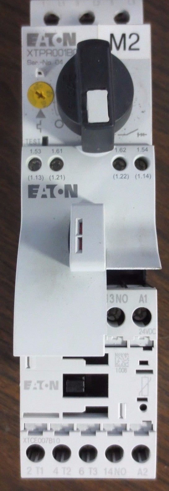 EATON XTPR001BC1 STARTER + XTCE007B10 CONTACTOR + OXM12DM + XTPAXFA11 AUX CONTAC