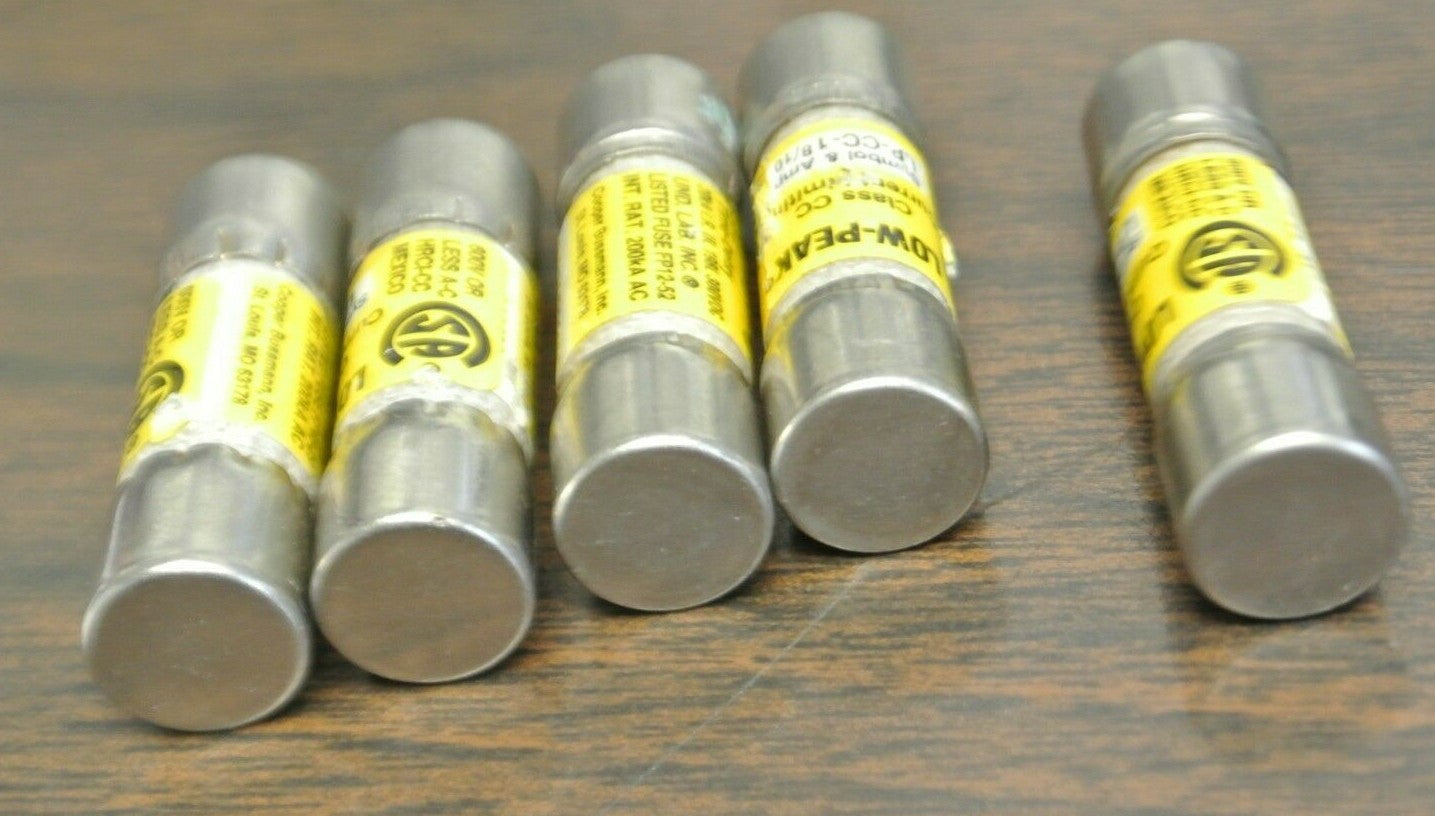 LOT of 15 / COOPER-BUSSMANN CLASS CC FUSES / 8 SIZES (see below) / NEW SURPLUS