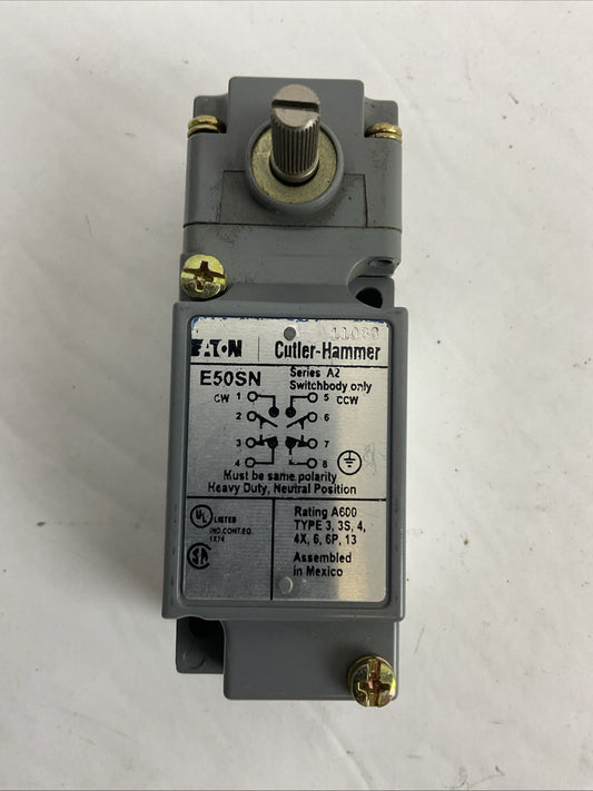 CUTLER HAMMER LIMIT SWITCH E50SN E50DN1 E50RB