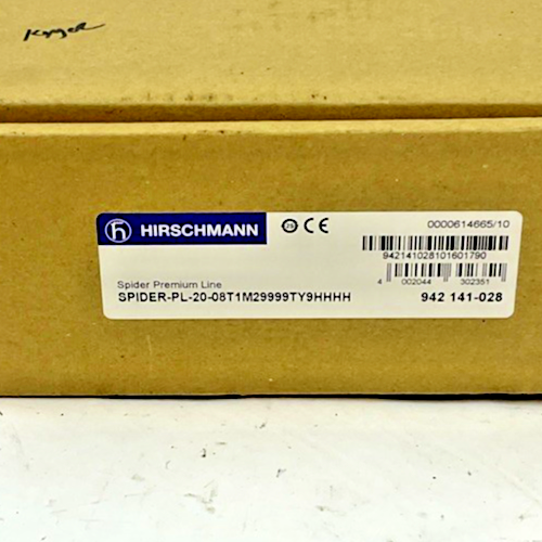 HIRSCHMANN SPIDER-PL-20-08T1M29999TY9HHHH ETHERNET SWITCH