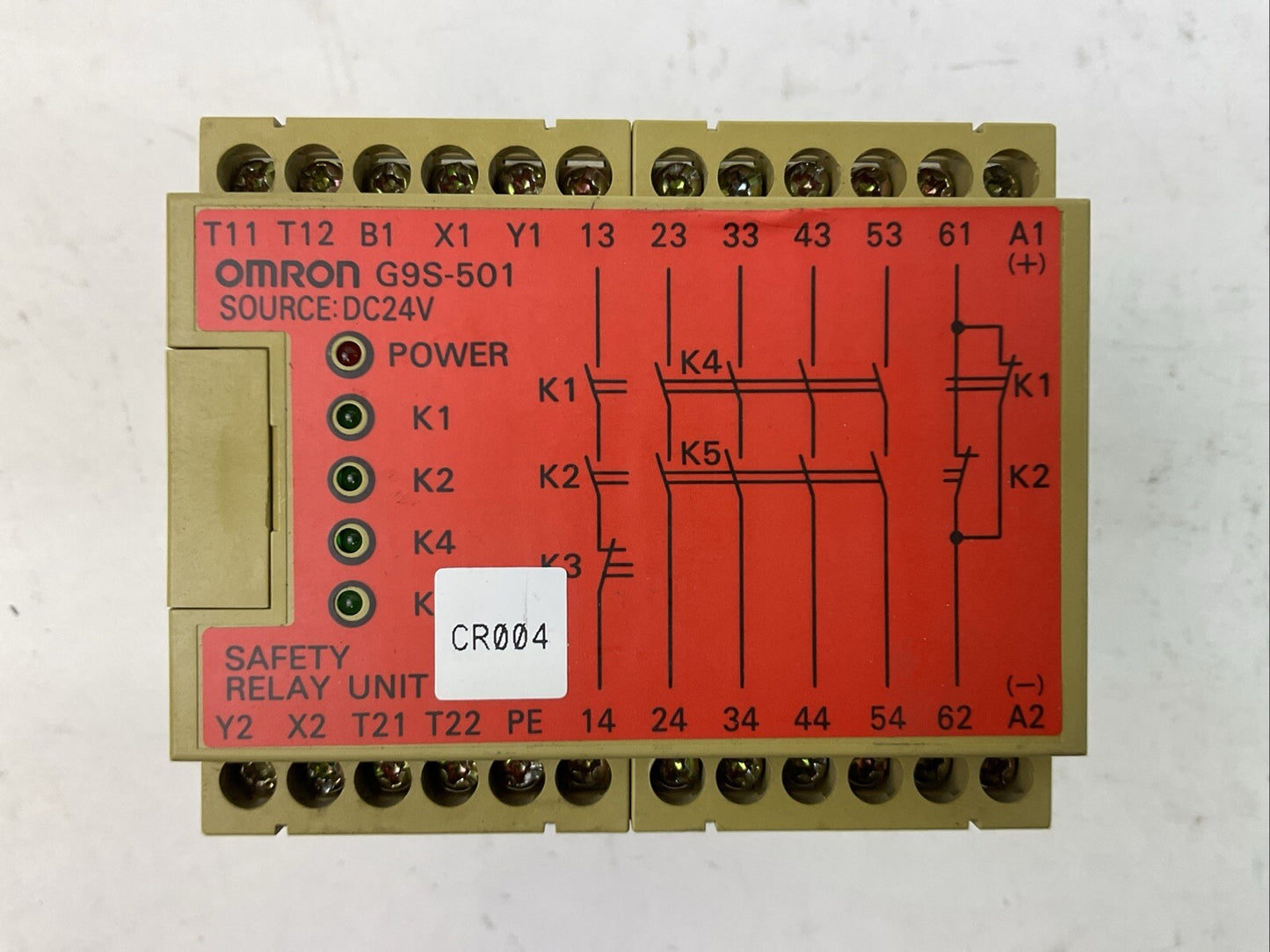 OMRON G9S-501 SAFETY RELAY 24VDC