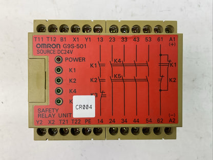 OMRON G9S-501 SAFETY RELAY 24VDC