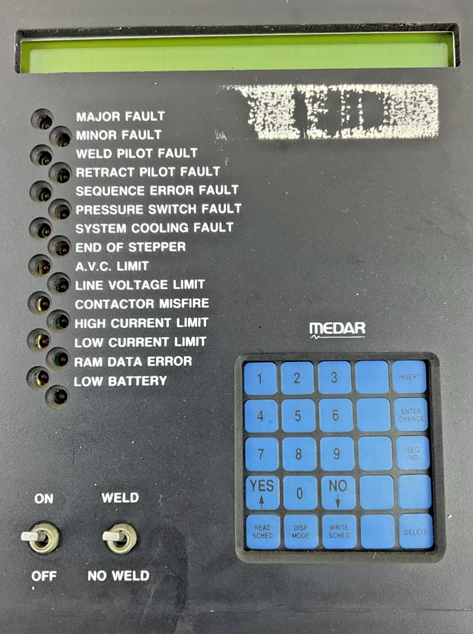 MEDAR 801-0063 SO1 CONTROL BOARD W/ KEYPAD