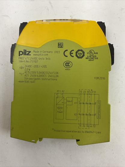 PILZ PNOZ s7 C 24VDC 4n/o 1n/c SAFETY RELAY 24VDC