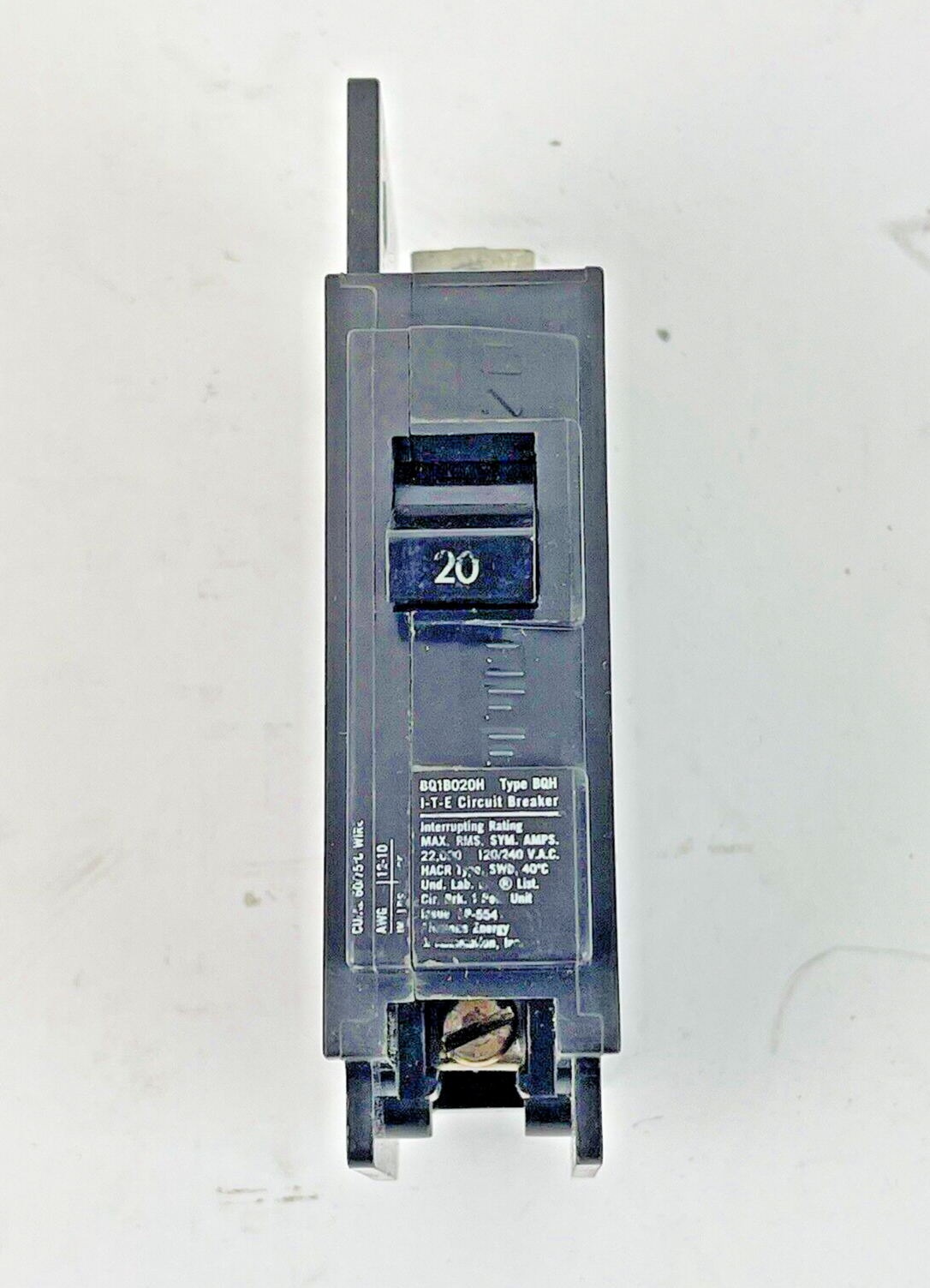 ITE/ SIEMENS - BQ1B020H - CIRCUIT BREAKER - 20A/1 POLE/240 VAC/HACR TYPE/BQH-NEW