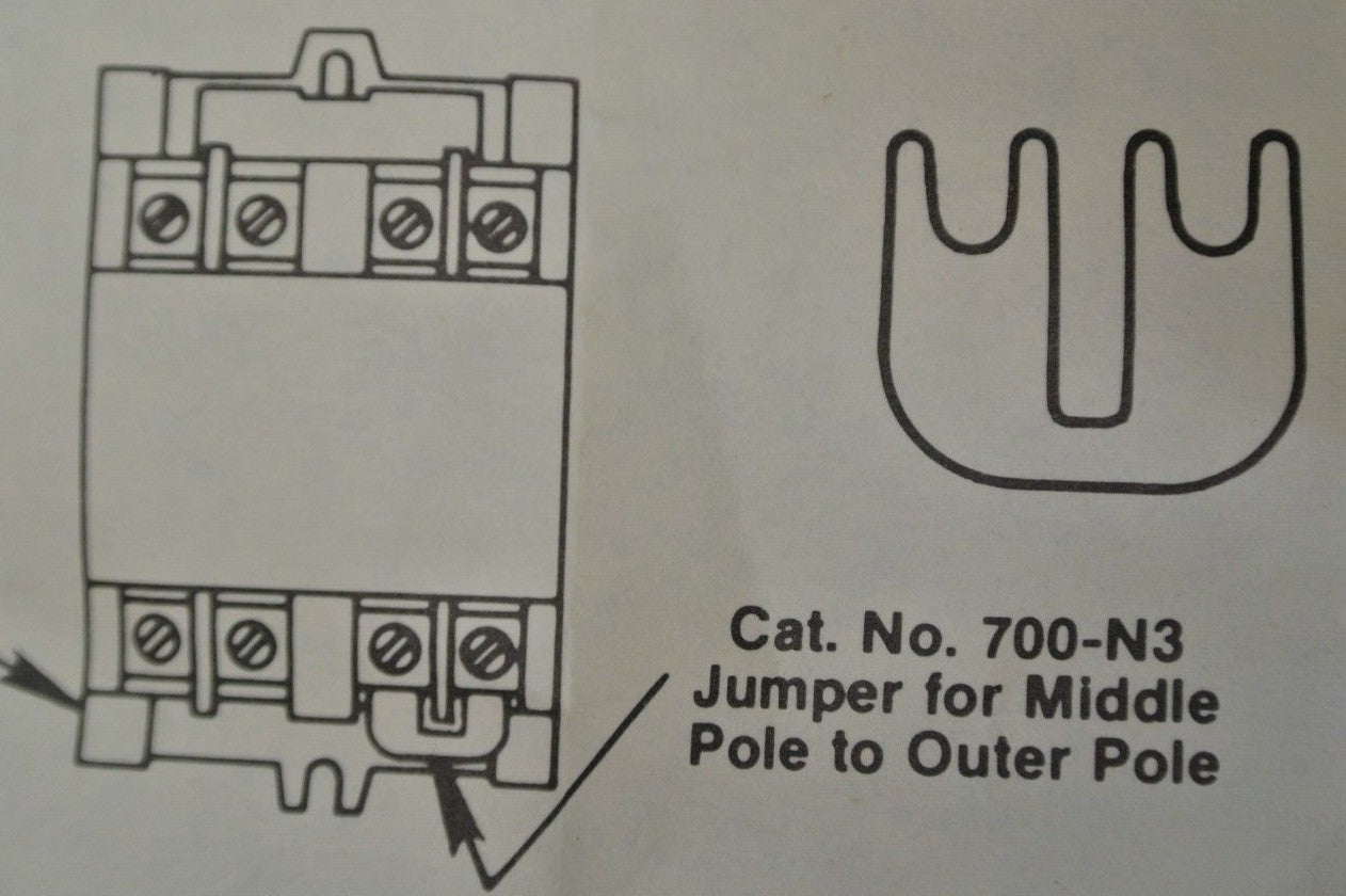 ALLEN-BRADLEY 700-N3 / JUMPER, MIDDLE POLE to OUTER POLE / BAG/ 50 - NEW SURPLUS
