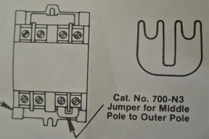 ALLEN-BRADLEY 700-N3 / JUMPER, MIDDLE POLE to OUTER POLE / BAG/ 50 - NEW SURPLUS