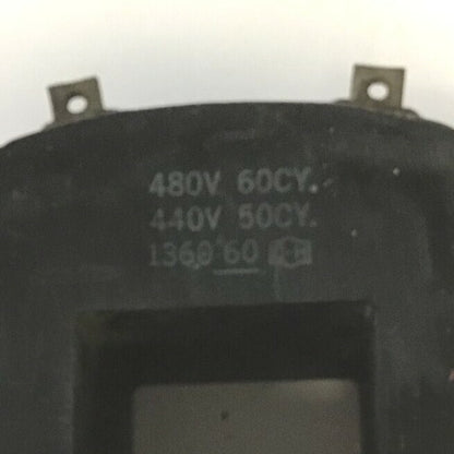 CUTLER HAMMER 1360-60 COIL 480V 60CY 440V 50CY