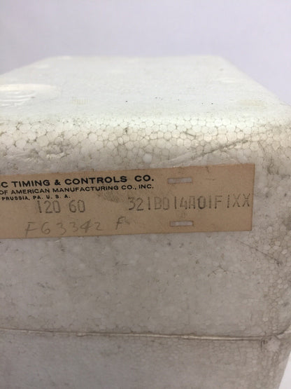 ATC 321B014A01F1XX TIME DELAY RELAY 120V 60HZ 0-10 MIN 115VAC 10A 230VAC 5A