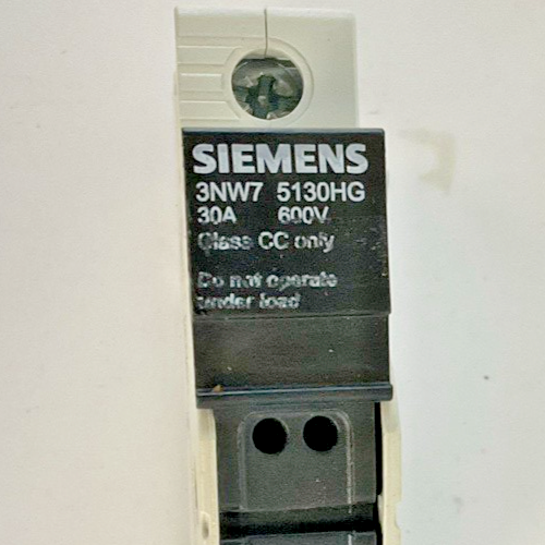 SIEMENS 3NW7 5130HG FUSE HOLDER 30A 600VAC/DC