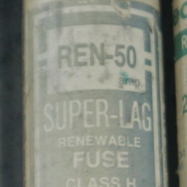 MIXED LOT of 4 RENEWABLE FUSES / 50A / 250V / BUSSMANN, ECONOMY
