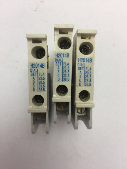 CUTLER HAMMER H2014A-3A 3 CLASS 20 SERIES B HEATER PACKS ASSEMBLED TO C306KAL1
