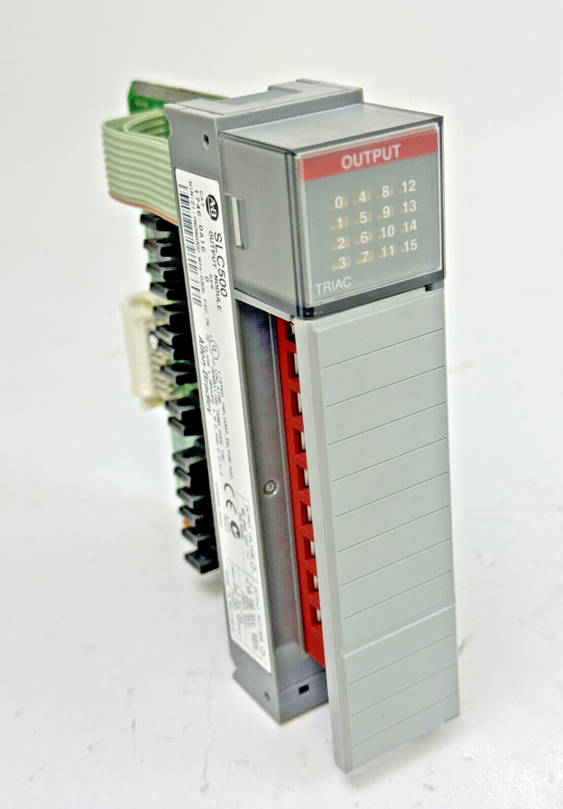ALLEN-BRADLEY - 1746-OA16 SER. D - SLC 500 OUTPUT MODULE - 1746-0A16
