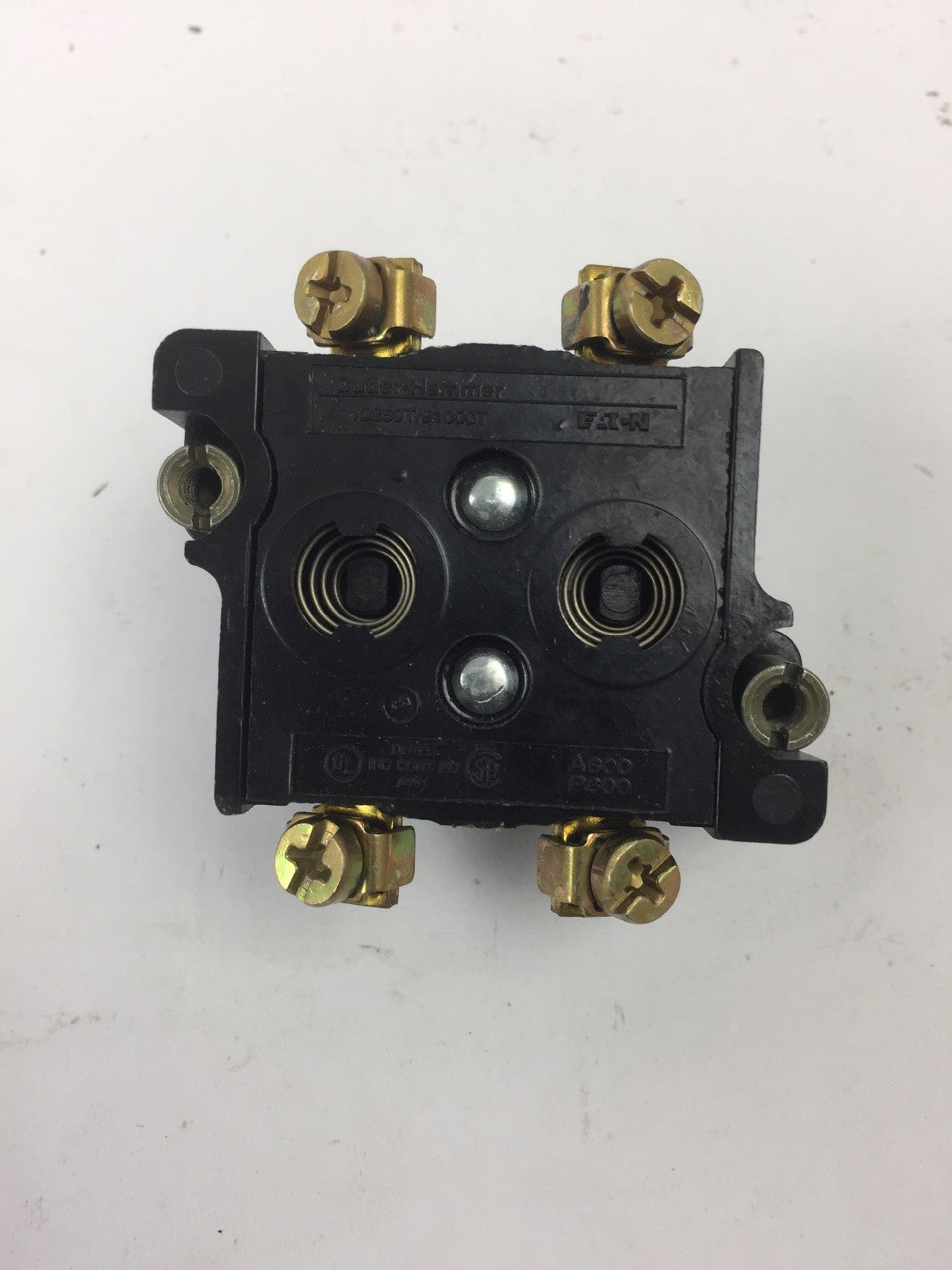 CUTLER HAMMER 10250T/91000T CONTACT BLOCK 2 N.C. 600 VOLT