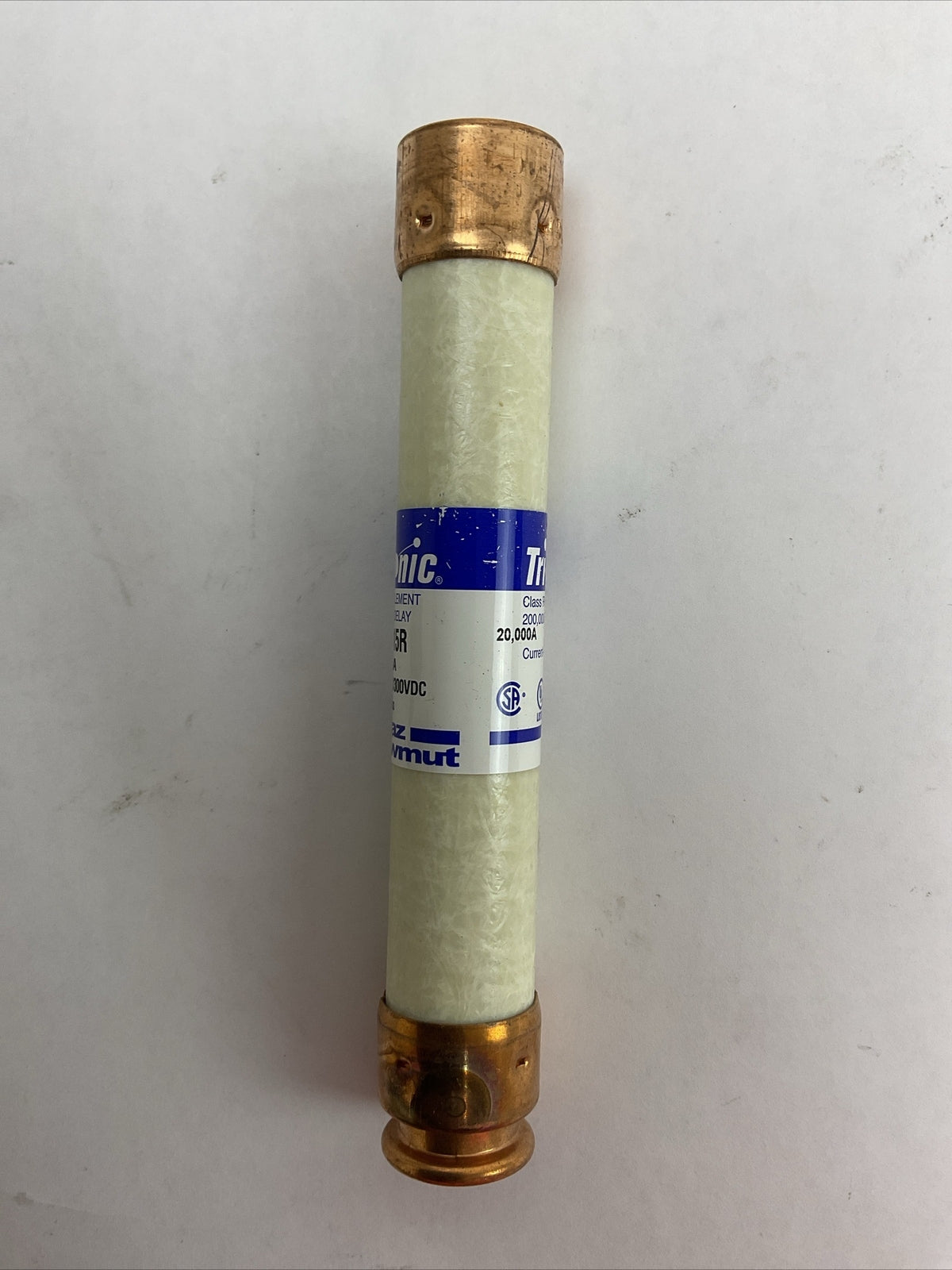 FERRAZ SHAWMUT TRS15R 15A 600VAC 300VDC TIME DELAY DUAL ELEMENT FUSE (LOT OF 2)