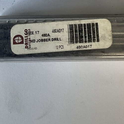 JOBBER DRILL BITS 480A017 HSS HD WIRE SIZE #17 DRILL 12 PER PACK ****LOTOF4***