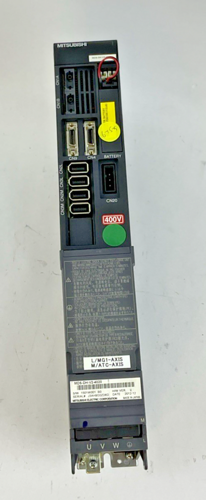 MITSUBISHI MDS-DH-V2-4020 SERVO DRIVE 2.0/1.0KW 4.7A 240HZ H/W VER.U 648V